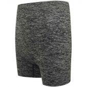 Tombo Ladies Seamless Shorts - Dark Grey Marl Size L/XL