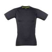 Tombo Slim Fit T-Shirt - Black/Black Size XXL