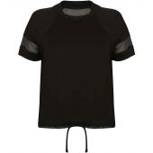 Tombo Ladies Over T-Shirt - Black Size XXL