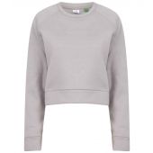 Tombo Ladies Cropped Sweatshirt - Light Grey Size XXL