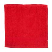 Towel City Luxury Face Cloth - Red Size ONE