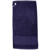 Towel City Printable Border Golf Towel - Navy Size ONE