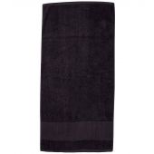 Towel City Printable Border Bath Towel - Black Size ONE