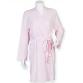 Towel City Ladies Cotton Wrap Robe - Light Pink Size XL