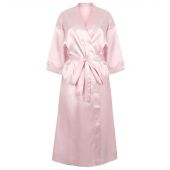 Towel City Ladies Satin Robe - Light Pink Size XL/XXL