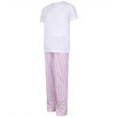 Towel City Kids Long PJ's - White/Pink Size 11-13