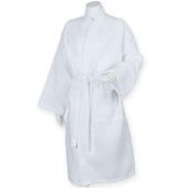 Towel City Waffle Robe - White Size L/XL