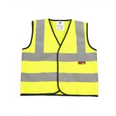 Warrior Hi-Vis Waistcoat - Fluorescent Yellow Size 4XL