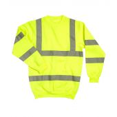 Warrior Hi-Vis Sweatshirt - Fluorescent Yellow Size 3XL