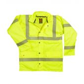 Warrior Hi-Vis Motorway Jacket - Fluorescent Yellow Size 4XL