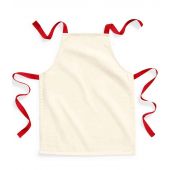 Westford Mill Fairtrade Kids Craft Apron - Natural/Classic Red Size ONE