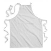 Westford Mill Fairtrade Adult Craft Apron - Light Grey Size ONE