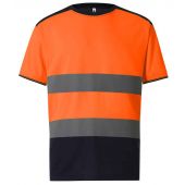 Yoko Hi-Vis Two Tone T-Shirt - Orange/Navy Size 6XL