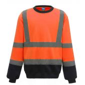 Yoko Hi-Vis Sweatshirt - Orange/Navy Size 3XL