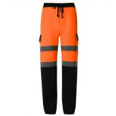Yoko Hi-Vis Jog Pants - Orange/Navy Size 3XL