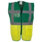 Yoko Executive Waistcoat - Paramedic Green/Yellow Size S