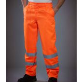 Yoko Hi-Vis Poly/Cotton Work Trousers - Orange Size 44/L
