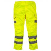 Yoko Hi-Vis Cargo Trousers with Knee Pad Pockets - Yellow Size 42/L