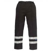 Yoko Reflective Poly/Cotton Ballistic Trousers - Black Size 42/L