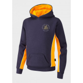 Childrens Spirit Sports Contrast Hooded Top c/w Embroidered Dragon School Logo